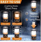 Rechargeable LED Lanterns for Hurricane Emergencies (2 Pack)