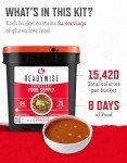 ReadyWise Gluten Free Emergency Food Bucket - 84 Servings