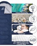 Sportneer 3-Season Sleeping Bag for All Ages