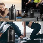 1-Gallon Insulated Steel Water Jug with Straw