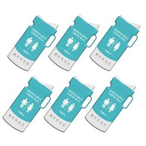 Portable Toilet Bags - 6 Pack for Emergencies