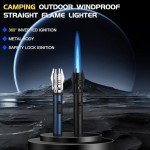 Windproof Butane Torch Lighter for Outdoor Use