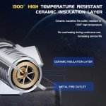 Windproof Butane Torch Lighter for Outdoor Use