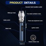 Windproof Butane Torch Lighter for Outdoor Use