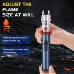 Windproof Butane Torch Lighter for Outdoor Use