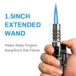 TOPKAY 2 Pack Windproof Jet Flame Lighters