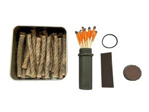 Weatherproof Fire Starter Matches and Waterproof Case