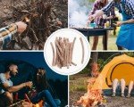 Weatherproof Fire Starter Matches and Waterproof Case
