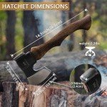 Hand Forged Camp Axe with Sheath – 14.3