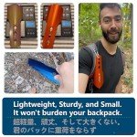 Ultralight Aluminum Backpacking Trowel Multitool - Orange