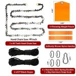 48-Inch Hand Rope Saw with 44 Feet Rope