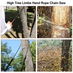 48-Inch Hand Rope Saw with 44 Feet Rope