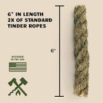 Jumbo Tinder Fire Starter Rope - 3 Pack