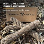 Jumbo Tinder Fire Starter Rope - 3 Pack