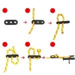 30PCS Tent Wind Rope Buckles for Camping