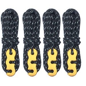 High-Strength Reflective Tent Guyline Rope - 4 Pack