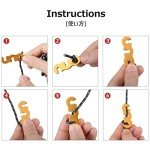 High-Strength Reflective Tent Guyline Rope - 4 Pack