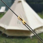High-Strength Reflective Tent Guyline Rope - 4 Pack