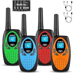 Long Range Walkie Talkies 4-Pack with USB-C Charging