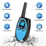 Long Range Walkie Talkies 4-Pack with USB-C Charging
