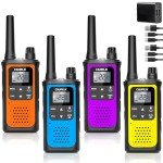 4 Pack Long Range Rechargeable Walkie Talkies