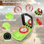 Sportneer Hiking Survival Compass with Mirror