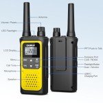 4 Pack Long Range Rechargeable Walkie Talkies
