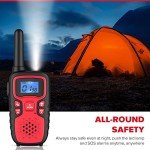 Rechargeable Walkie Talkies with SOS and Weather Alert