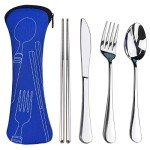 Portable 5-Piece Stainless Steel Utensil Set