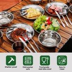 Odoland 29-Piece Camping Utensil Set for 4