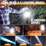 Super Bright 100,000 Lumen LED Rechargeable Flashlight