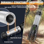Super Bright 100,000 Lumen LED Rechargeable Flashlight