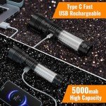 Super Bright 100,000 Lumen LED Rechargeable Flashlight