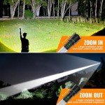 Super Bright 100,000 Lumen LED Rechargeable Flashlight