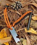 FOSTAR 4" Ferro Rod Fire Starter with Whistle