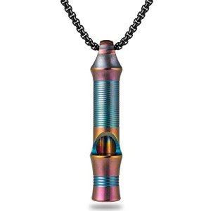 TISUR Titanium Emergency Keychain Whistle – 120db