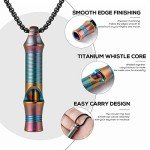 TISUR Titanium Emergency Keychain Whistle – 120db