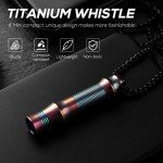 TISUR Titanium Emergency Keychain Whistle – 120db