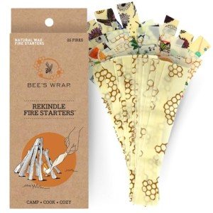 Beeswax Fire Starters – 25 Fires, Waterproof
