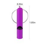 Loud Emergency Whistles with Key Chain - 12 Pack