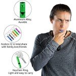 Loud Emergency Whistles with Key Chain - 12 Pack