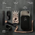 Survival Fire Starter Kit with Ferro Rod and Bellow