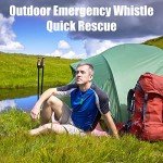 Loud Emergency Whistles with Key Chain - 12 Pack