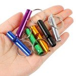Loud Emergency Whistles with Key Chain - 12 Pack