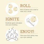 Beeswax Fire Starters – 25 Fires, Waterproof