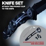 Survival Pocket Knife with Wire Cutter and Glass Breaker