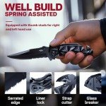 Survival Pocket Knife with Wire Cutter and Glass Breaker