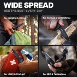 Survival Pocket Knife with Wire Cutter and Glass Breaker