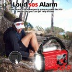 Portable Emergency Weather Radio with SOS Flashlight