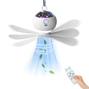 Rechargeable Camping Fan & LED Lantern Combo